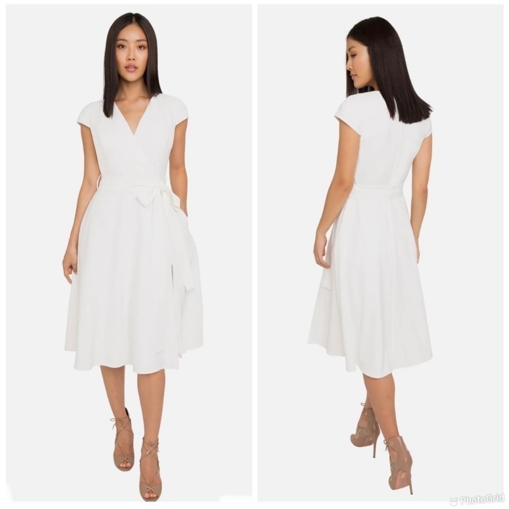 Black Halo Pandora Dress in White